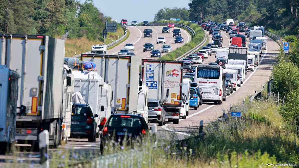 Vakantiedrukte op bekende Europese wegen naar het zuiden
