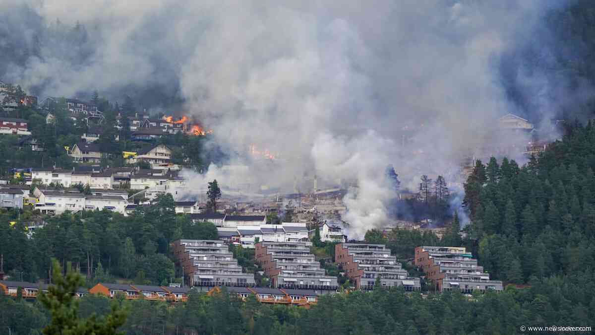 Meerdere woonwijken in Noorse stad verwoest door brand, vuur onder controle