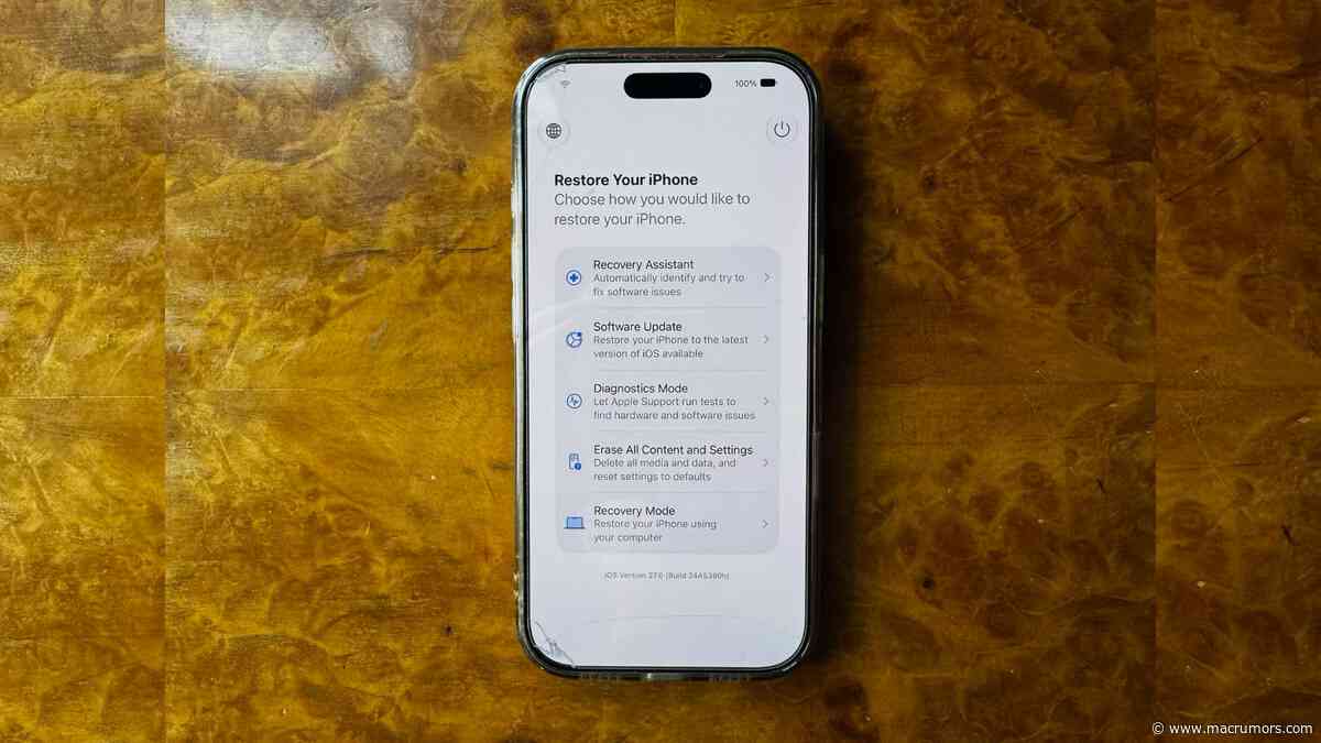 iOS 27: Access the New iPhone Recovery Screen