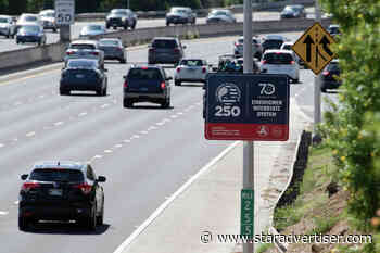New signs on freeway mark a milestone in highway history