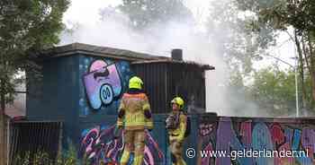 Uitslaande brand in gebouw bij schietvereniging in Ede