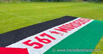 Action in Glasgow park remembers Palestinian footballers ahead of World Cup final