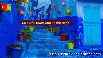 From blue streets to yellow houses; 7 colourful towns around the world that look straight out of a fairytale