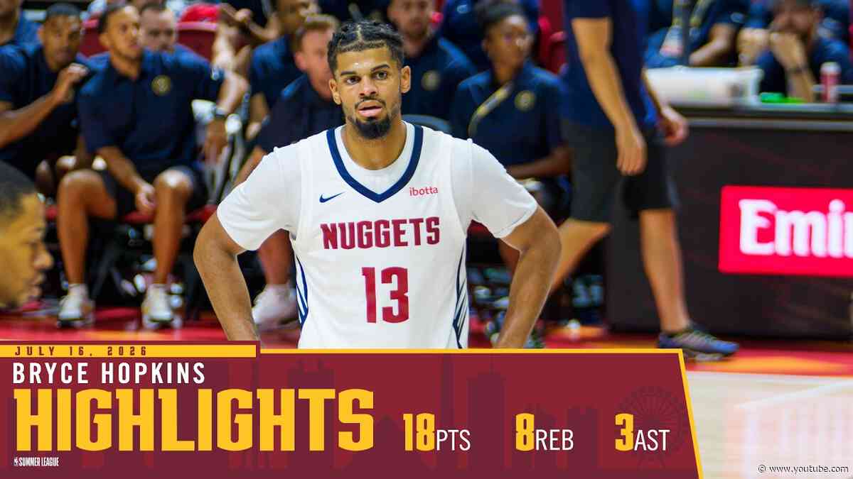Bryce Hopkins 18 PTS 8 REB | Nuggets vs. Trail Blazers Summer League Highlights