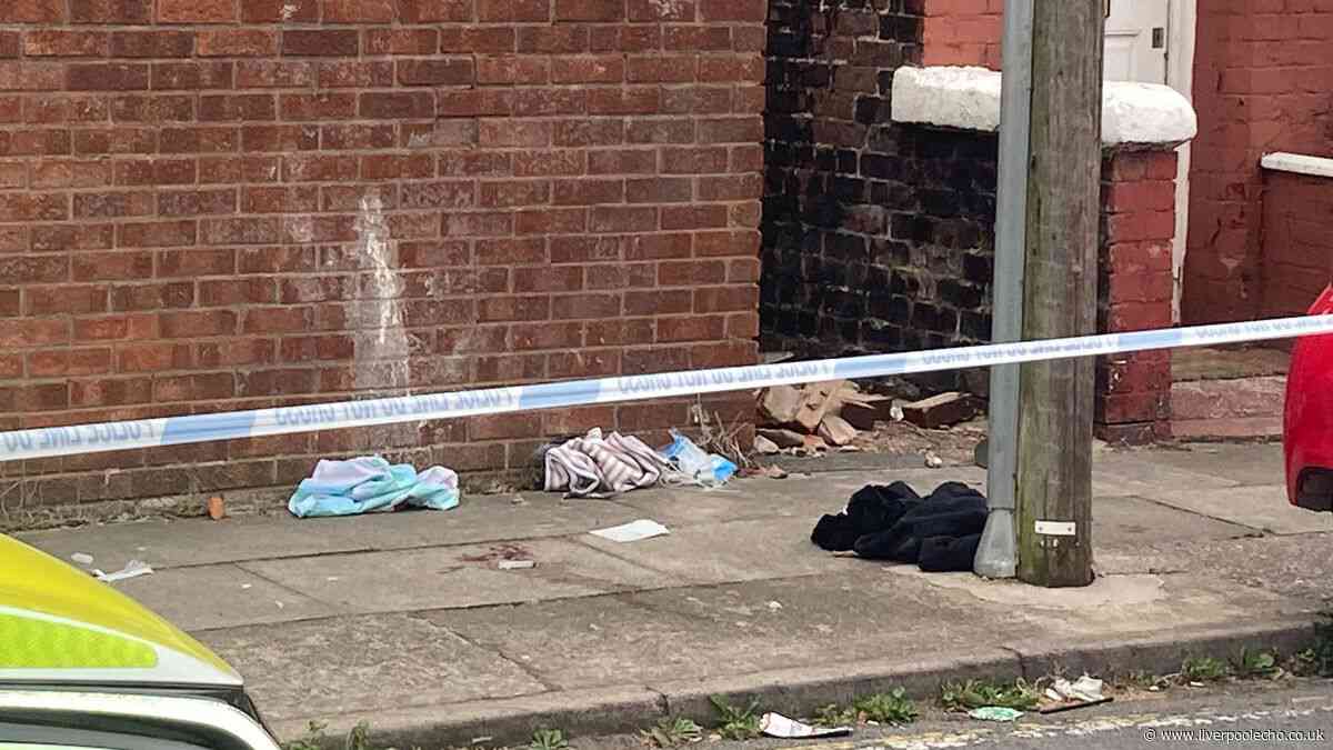 Man stabbed in face as blood and medical kit inside cordon