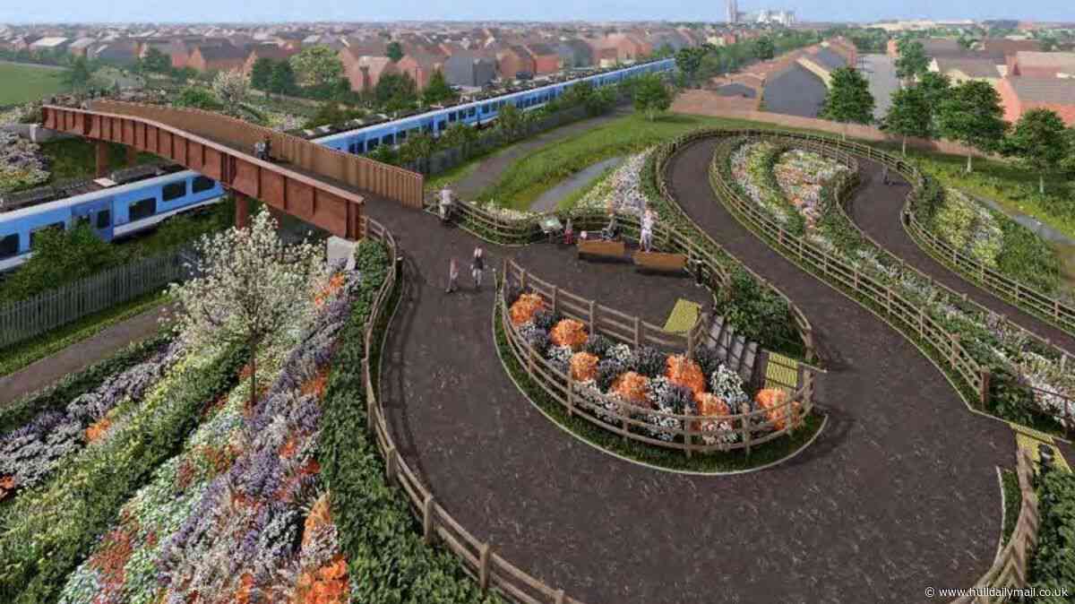 Planning application in for key Beverley Bridleway Bridge over railway line