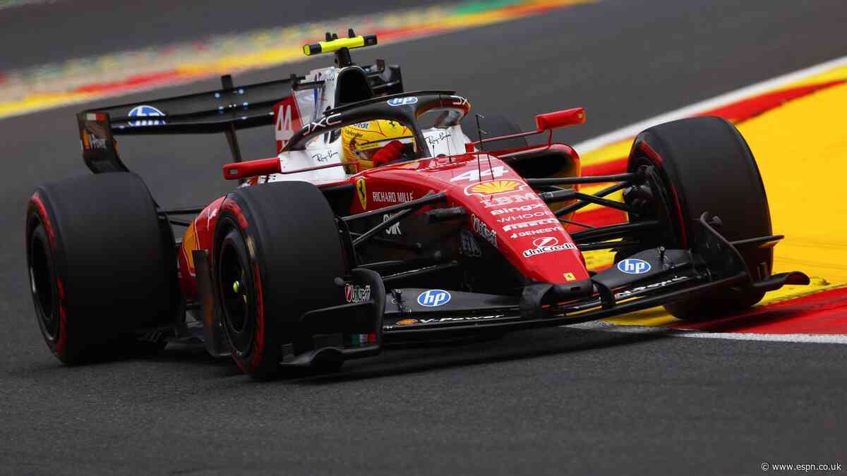 Hamilton crashes in final Belgian GP practice
