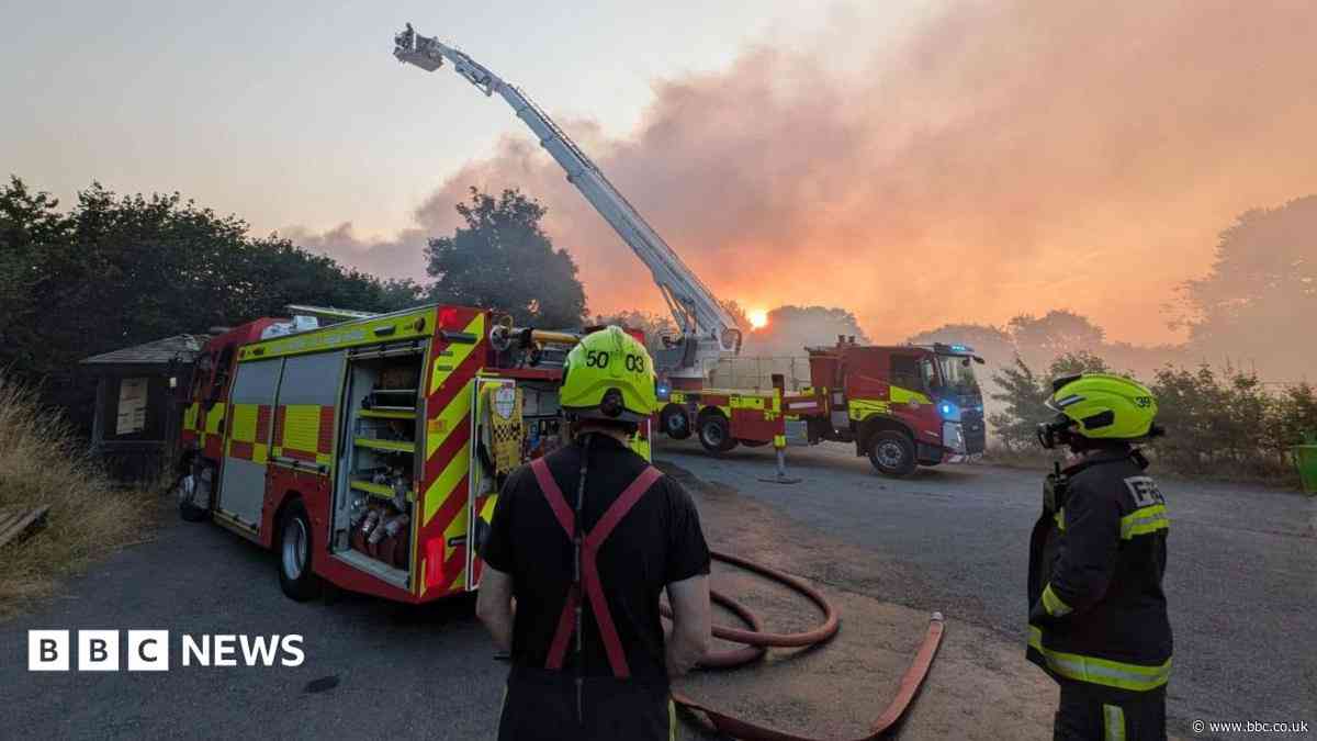 Firefighters tackle 'large' blaze at attraction