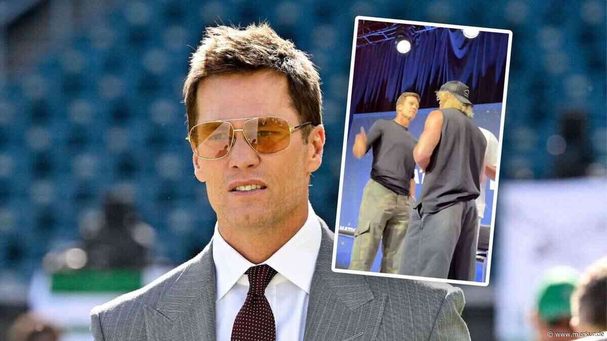 Sport-Ikone Tom Brady wird auf offener Bühne handgreiflich und gibt Rätsel auf