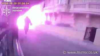 Moment Monaco bomber strikes in attempt on oligarch's life that 'blew off partner's legs'
