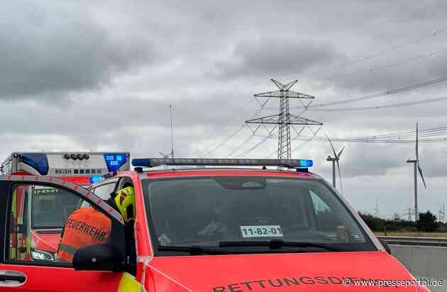 FW Heide: Verkehrsunfall auf der A23 - Sechs Verletzte nach Kollision mehrer Fahrzeuge