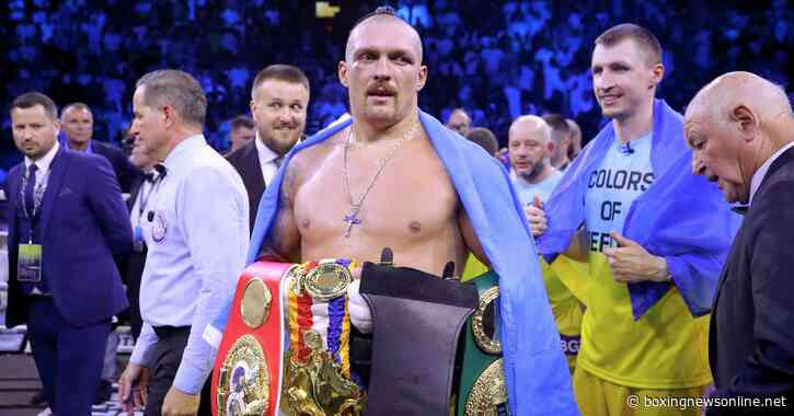 Oleksandr Usyk explains exactly why he vacated his heavyweight world titles