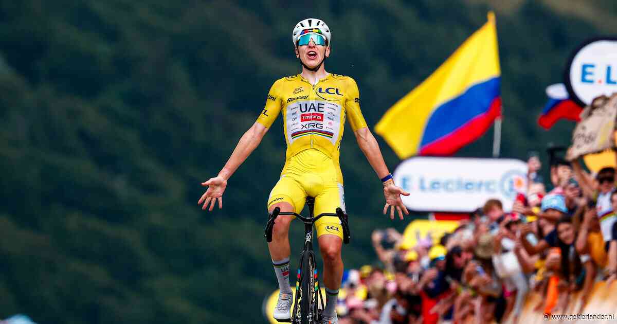 Tadej Pogacar deelt nieuwe tik uit na late aanval: geletruidrager wint ook zware Vogezenrit in Tour de France