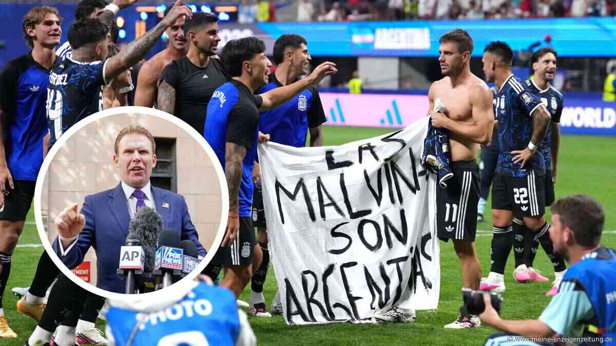 Trump-Vertrauter nimmt Argentiniens Kriegsplakat im WM-Halbfinale in Schutz