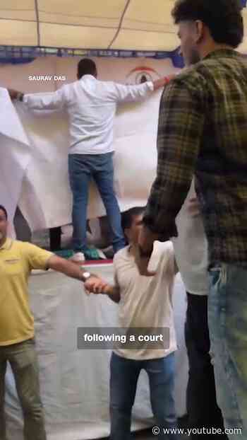 Indian activist on hunger strike moved by police
