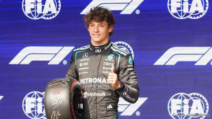 Kimi Antonelli se quedó con la "pole position" para el GP de Bélgica