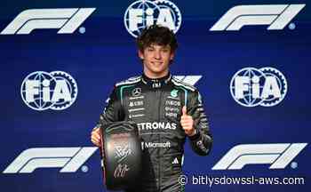 Antonelli aseguró la pole position en el GP de Bélgica de F1