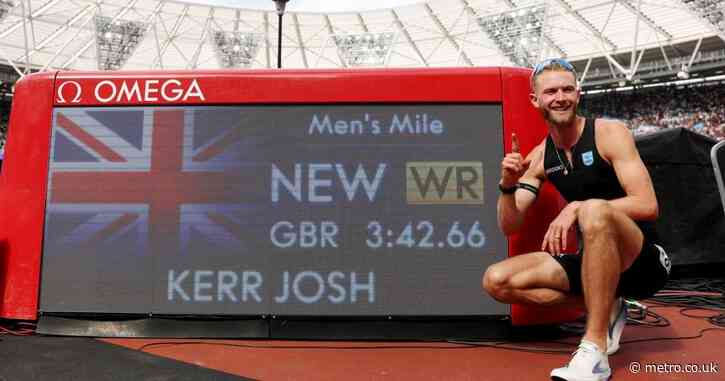 Josh Kerr breaks 27-year-old mile record in London
