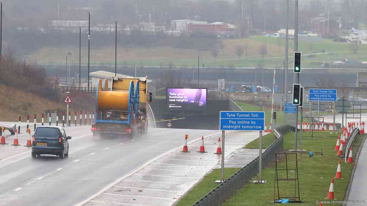 Exactly why Tyne Tunnels speed limits are different for northbound and southbound routes