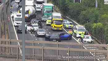 M4 crash live updates as multi-vehicles are hit bringing motorway to a halt