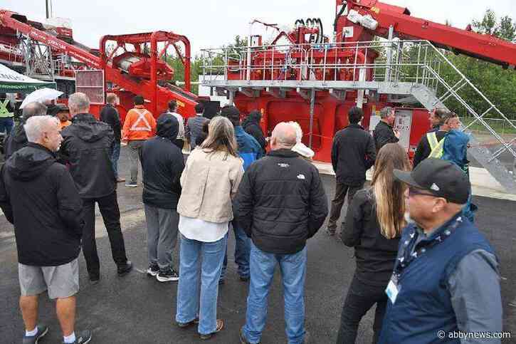 Newly opened soil-washing facility in Chilliwack will soon steam soil