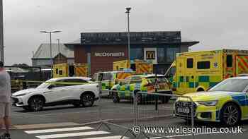 Five taken to hospital after huge crash outside McDonald's