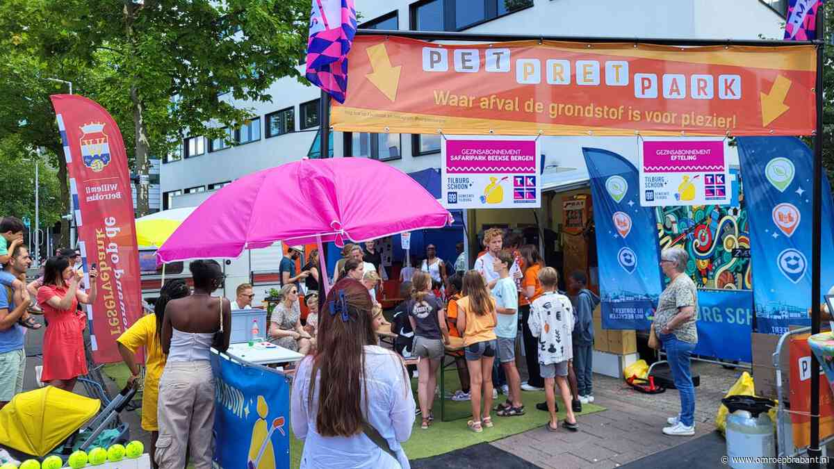 Prijzen winnen met bottle-flippen en afvalprikken op de Tilburgse Kermis