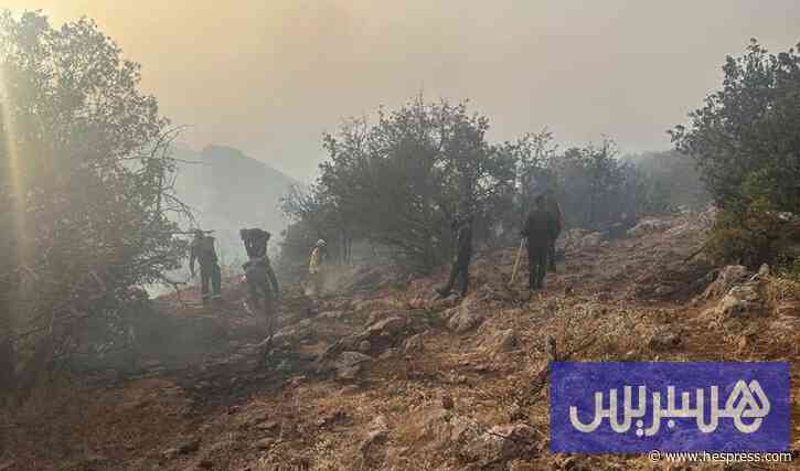 جهود إخماد "حريق أوناين" بتارودانت تتواصل .. و