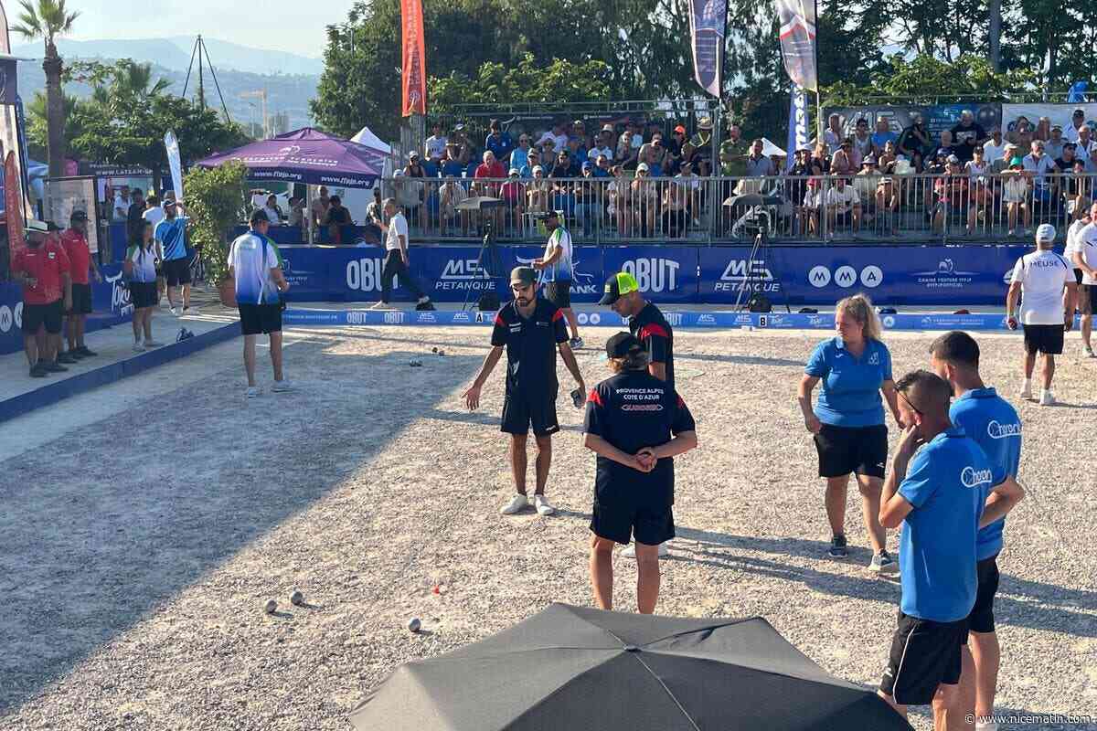 Sous une forte chaleur, Rocher, Rizzi et Jeanroy atteignent les quarts de finale des championnats de France de pétanque à Nice