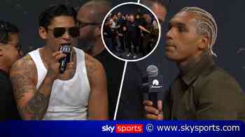 HUGE BRAWL! Benn and Garcia separated in HEATED press conference!
