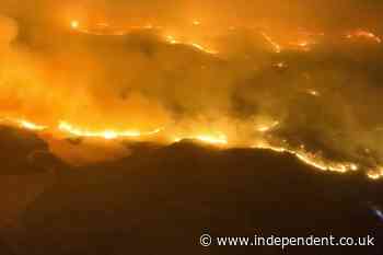 Huge wildfire burns through 15,800 hectares in northern Spain