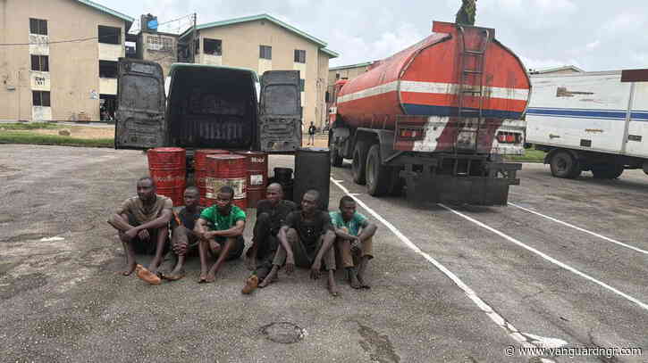 Lagos: Troops arrest 6 illegal bunkering suspects at Orile