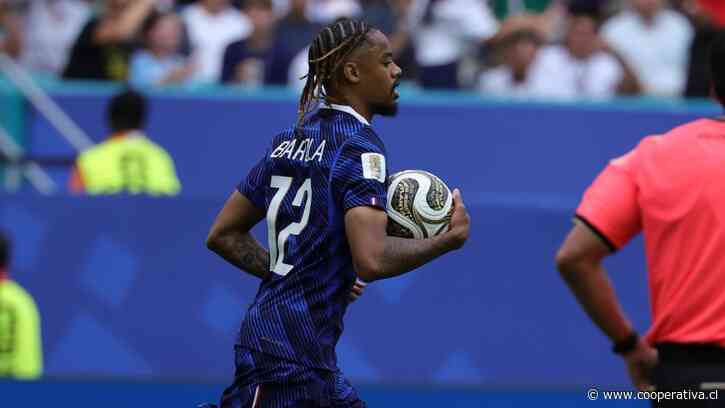Barcola encendió el partido con el segundo descuento francés ante Inglaterra
