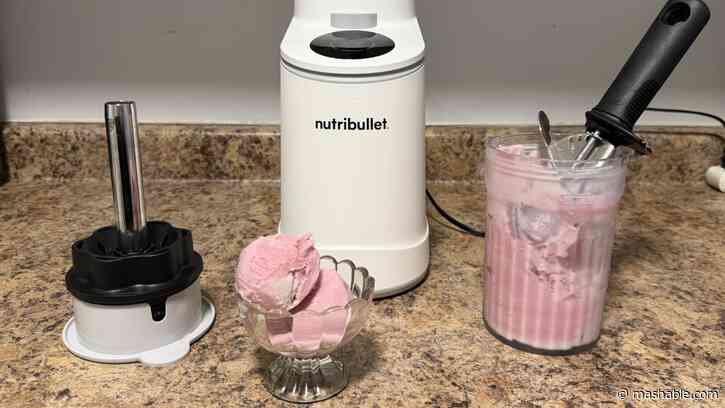 The Nutribullet Chill is the ice cream maker thats staying on my counter this summer