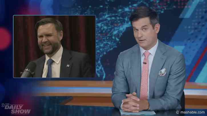 Daily Show rips into JD Vances interview on Joe Rogan