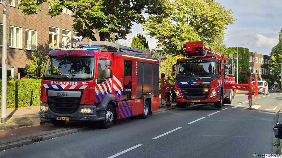 Brand in pand aan de Petrus Campersingel