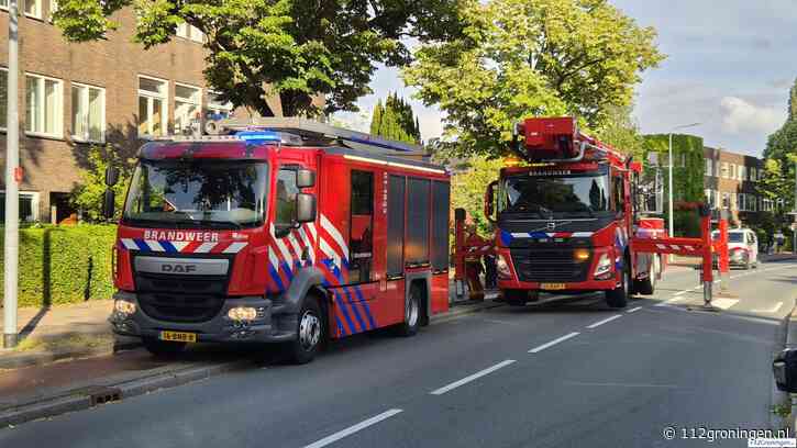 Brand in pand aan de Petrus Campersingel