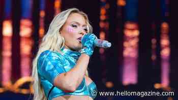 Zara Larsson showcases incredible abs in daring micro mini