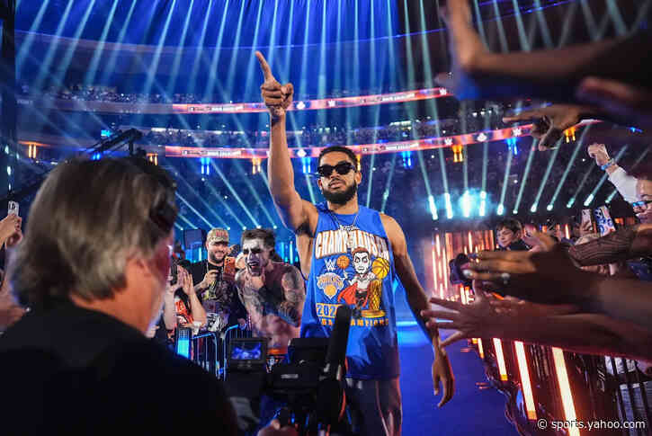 Knicks stars Jalen Brunson, Karl-Anthony Towns steal the show at WWE's Saturday Night's Main Event at MSG