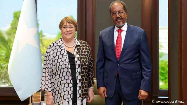 Bachelet se reunió con el presidente de Somalia en su campaña para liderar la ONU