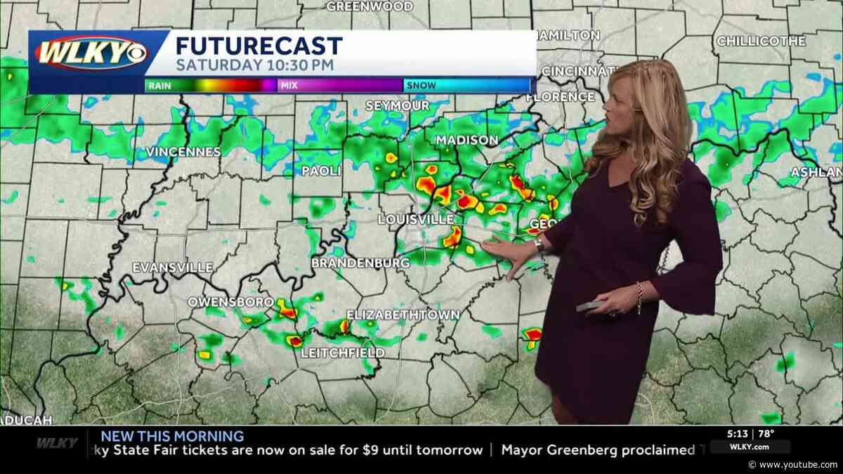Hot, humid and unsettled for Saturday