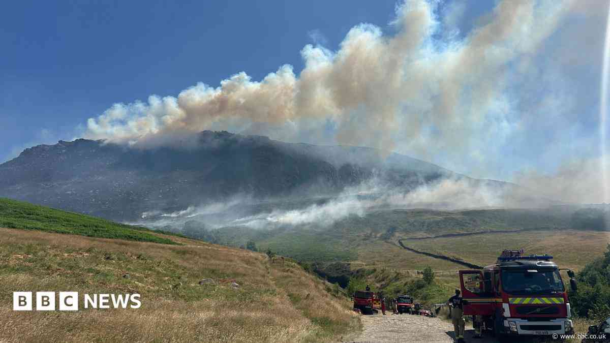Fire destroys moorland size of 1,250 football pitches