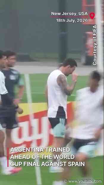 Argentina Vs Spain | Lionel Messi Trains Ahead Of The Final Against Spain | FIFA World Cup Final