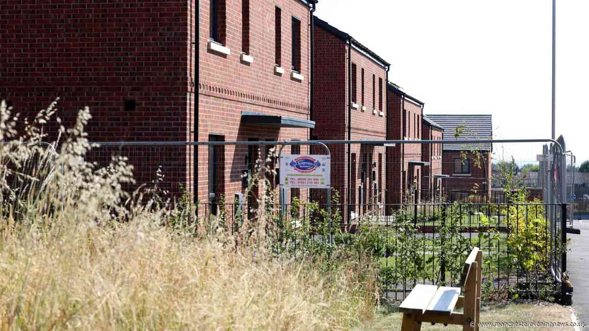 The empty housing estate in a corner of Salford
