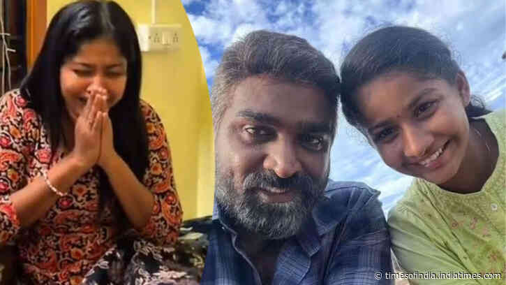 Sachana gets emotional after winning National Award for 'Maharaja'