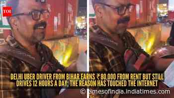 Delhi Uber driver from Bihar earns ₹80,000 from rent but still drives 12 hours a day; the reason has touched the internet