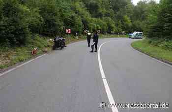 POL-HX: Motorradfahrerin stürzt auf der L838