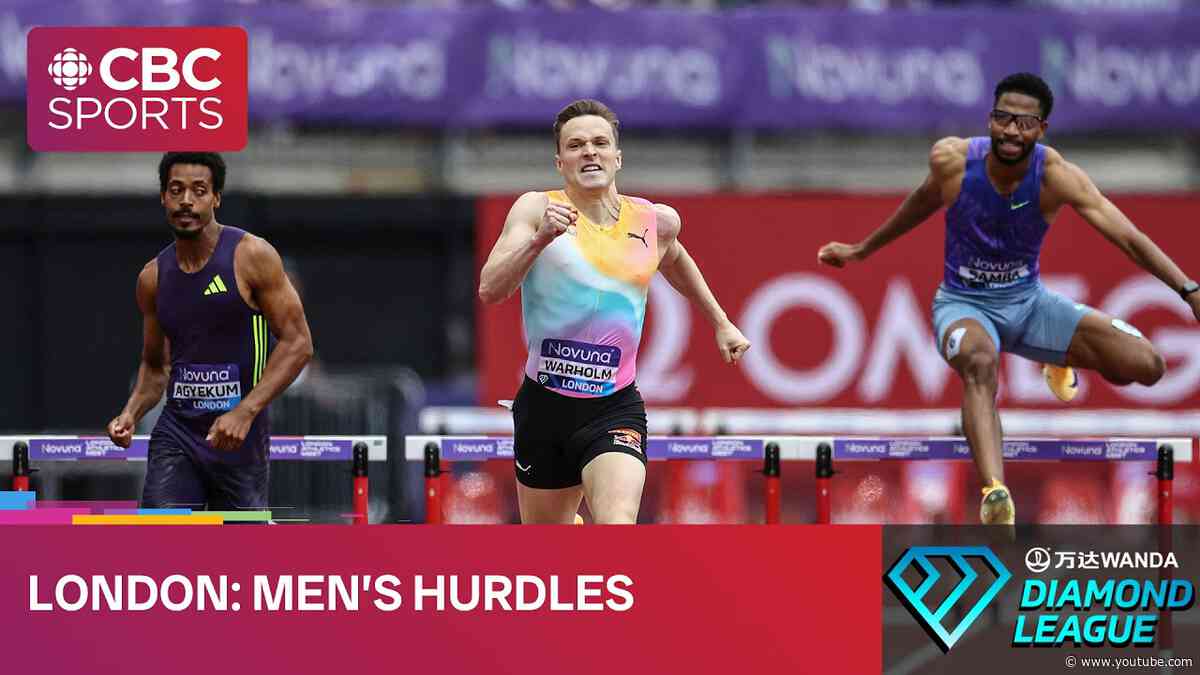 Men's 400m and 110m hurdles from the London Diamond League meet #athletics