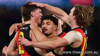 Essendon climb off the bottom and snap losing streak with upset triumph over GWS