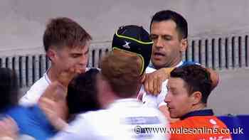 Shocking new Argentina v England footage emerges as English star struck in melee